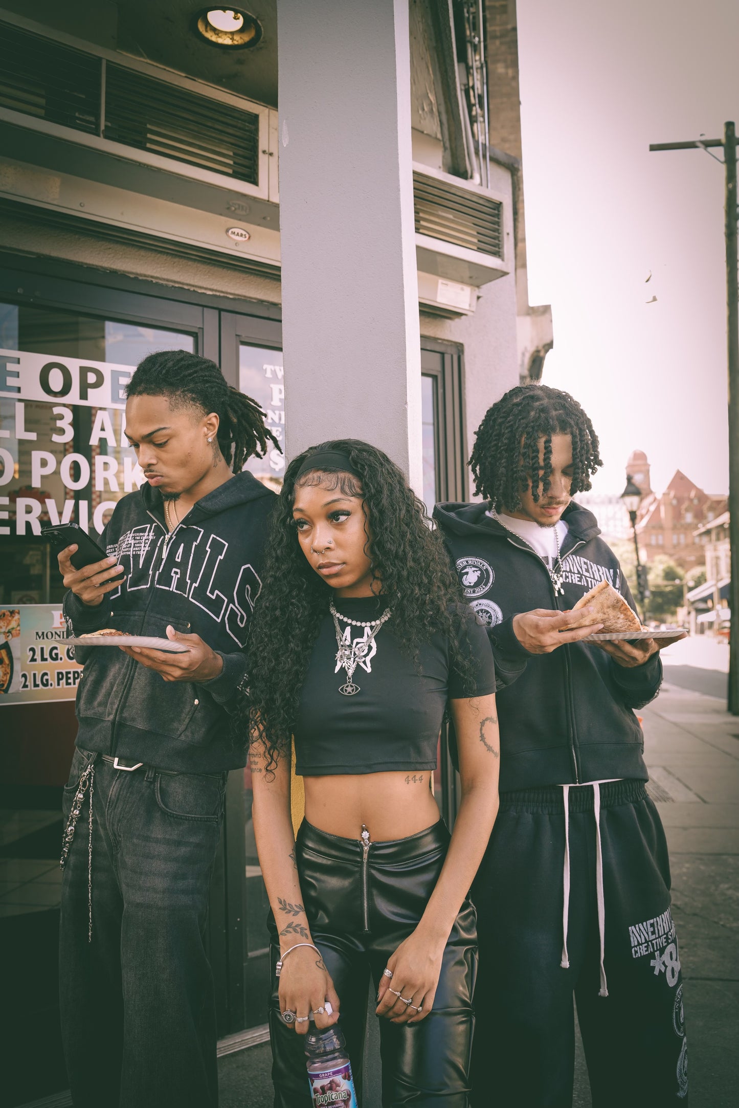 “RIVALS” BLACK BABY TEE