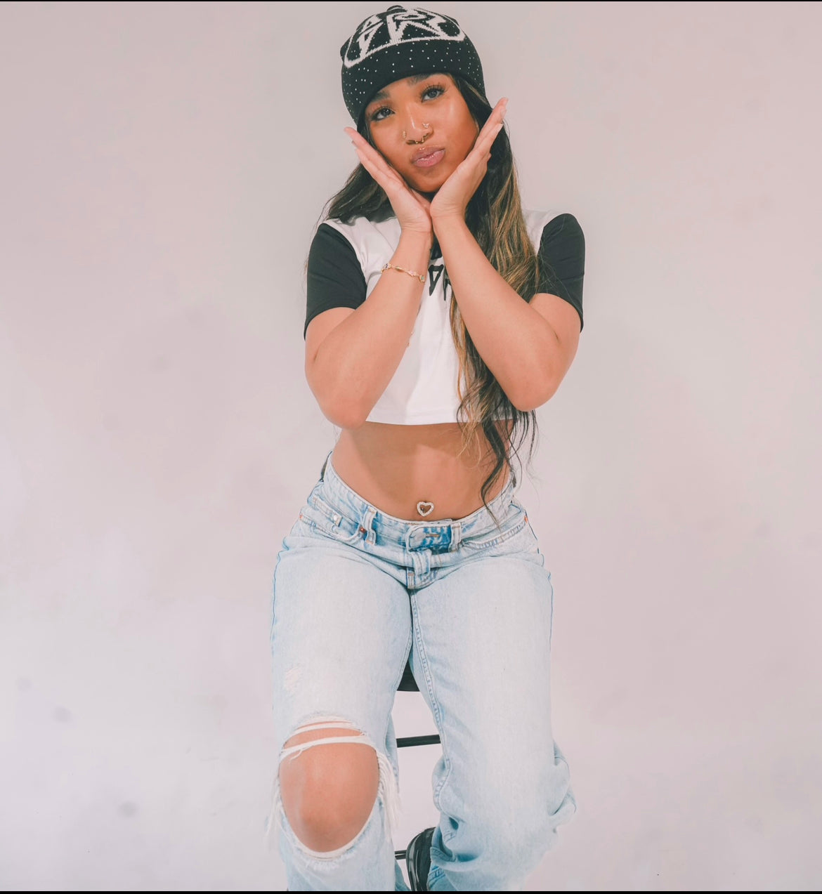 “RIVALS” WHITE BABY TEE